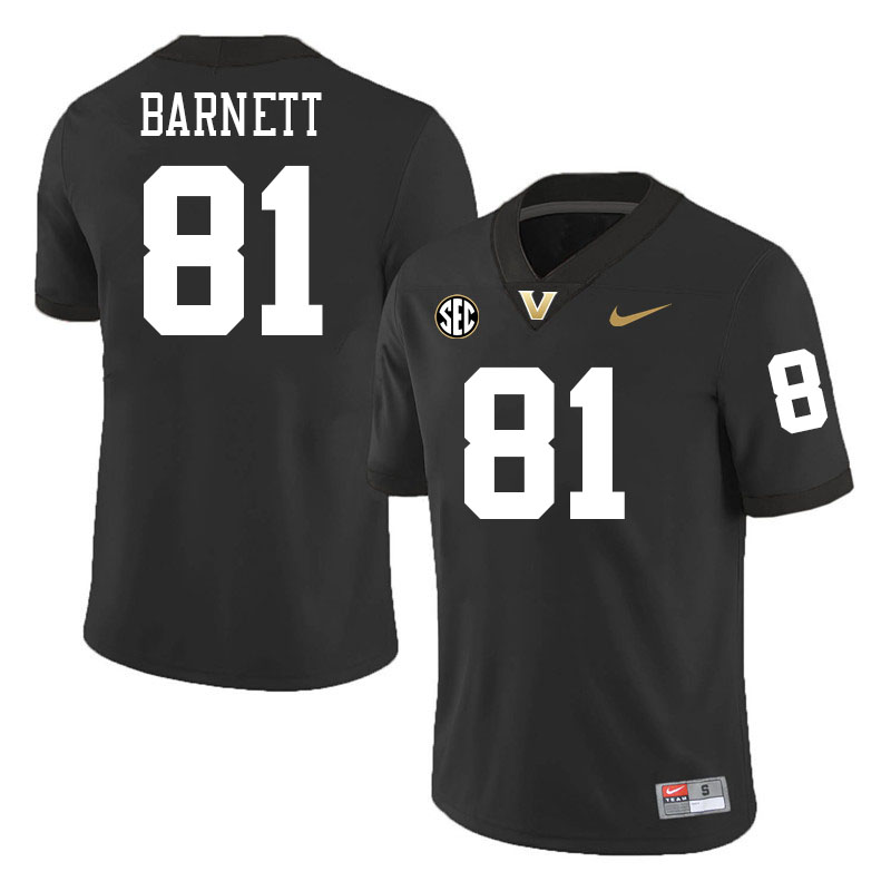 Kayleb Barnett Jersey, Vanderbilt Commodores #81 Kayleb Barnett Football Jersey, Uniforms-Black Kayleb Barnett Jersey, Vanderbilt Commodores #81 Kayleb Barnett Football Jersey, Uniforms-Black